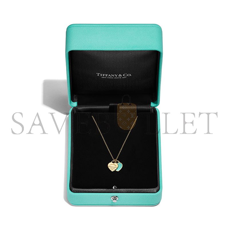 TIFFANY RETURN TO TIFFANY®MINI DOUBLE HEART TAG PENDANT 67800966